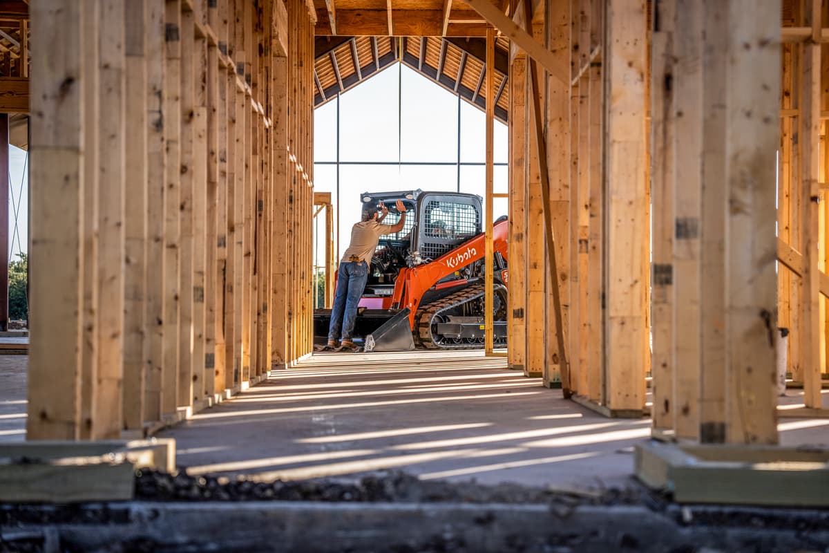Kubota SVL65-2 on construction site